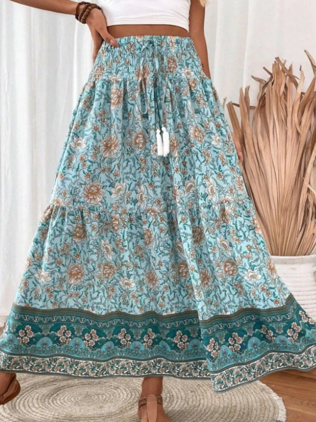 Boho-Chic Maxi Skirt oaklynwear