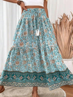Boho-Chic Maxi Skirt oaklynwear
