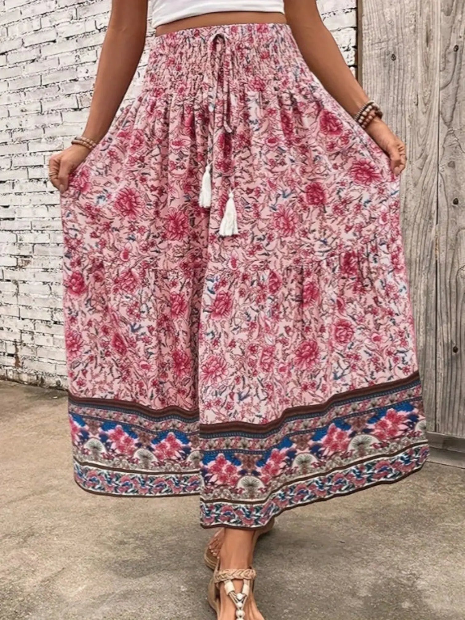 Boho-Chic Maxi Skirt oaklynwear