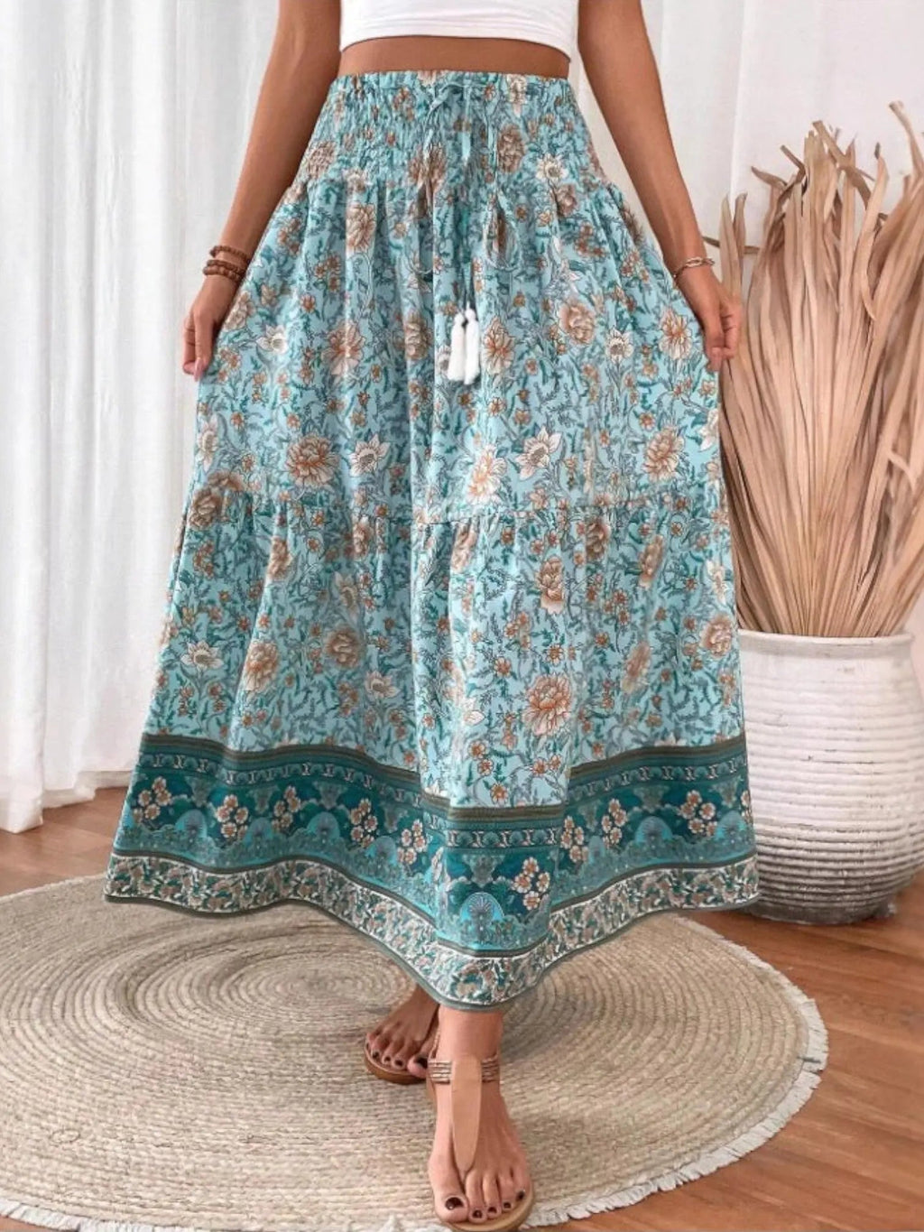 Boho-Chic Maxi Skirt oaklynwear