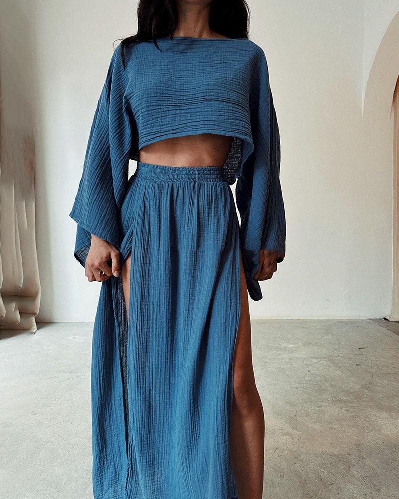 Sienna | Linen Two-Piece Co-Ord Set oaklynwear