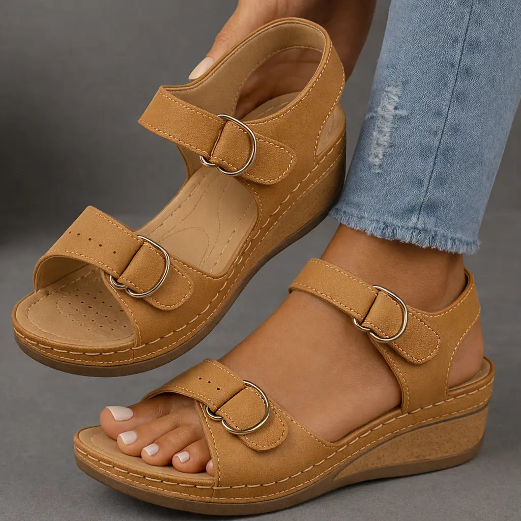 Eden | Orthopedic Sandals with Wedge Heel oaklynwear