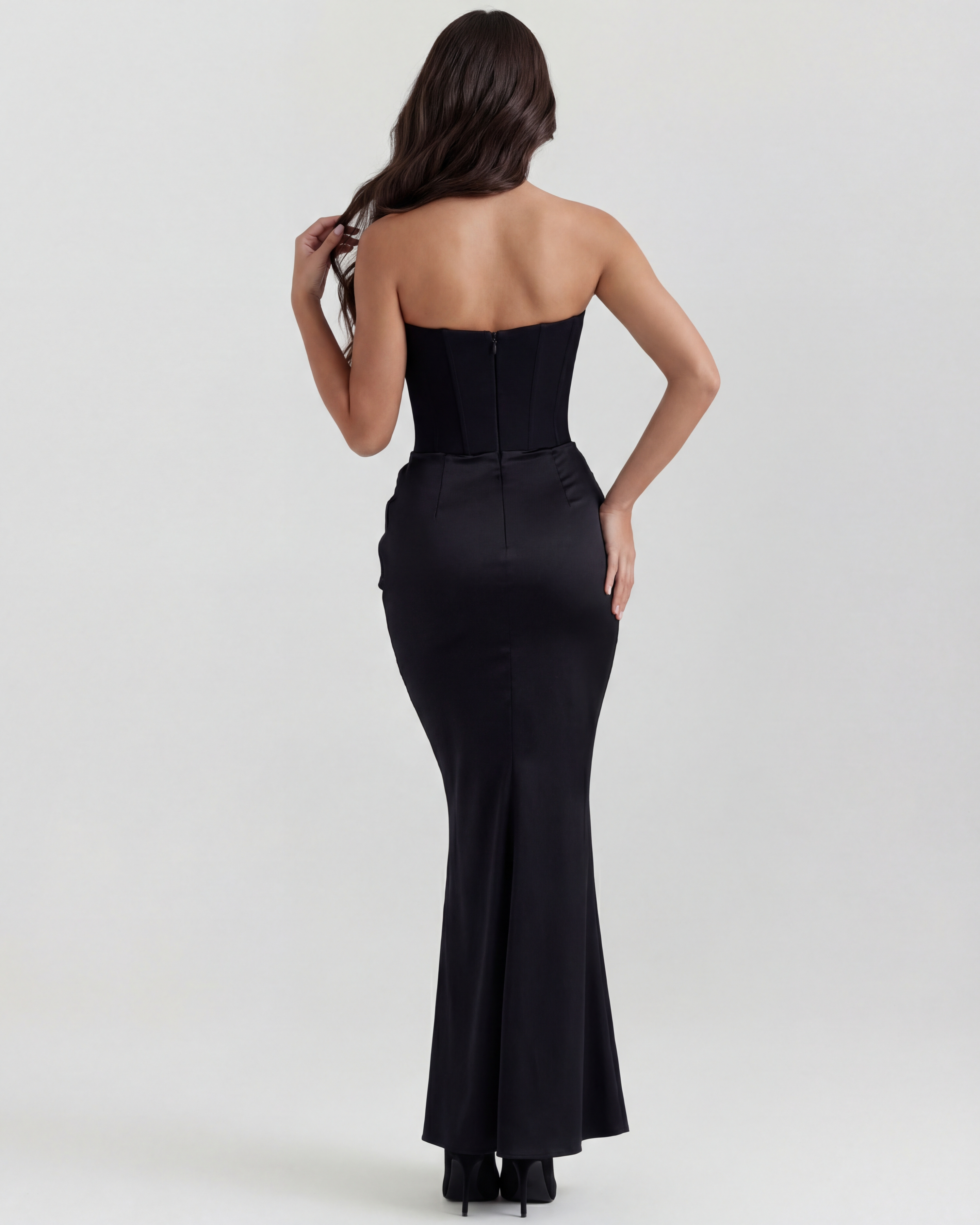 Vivienne | Strapless Corset Maxi Dress oaklynwear