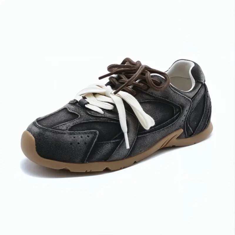 Suede™ | Women's Dual-Lace Suede Sneakers – Premium Texture & Cushioned Everyday Style oaklynwear
