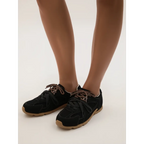 Suede™ | Women's Dual-Lace Suede Sneakers – Premium Texture & Cushioned Everyday Style oaklynwear