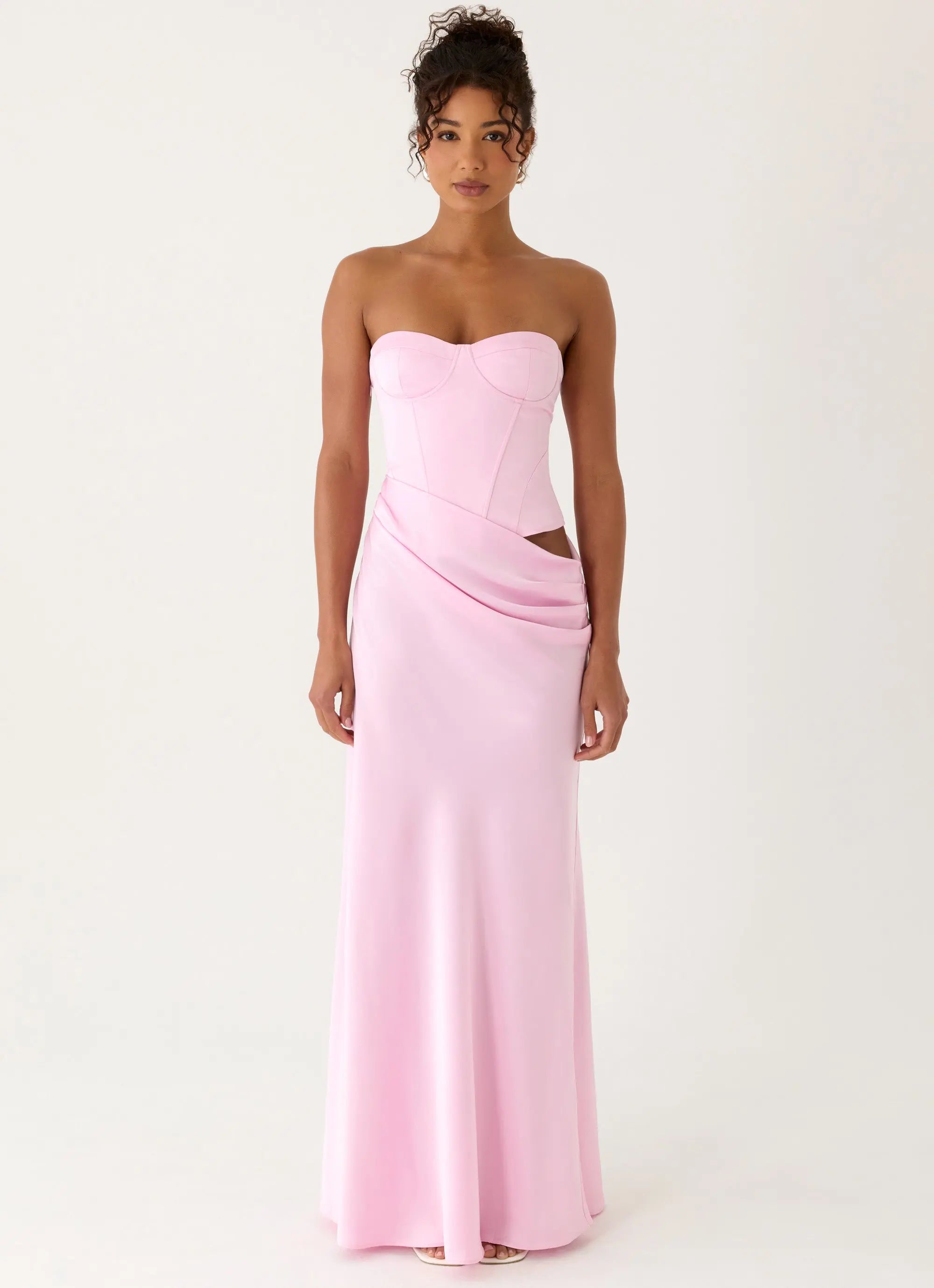 Maxi Dress with Draped Hem – Elegant Long Dress for Stunning... oaklynwear