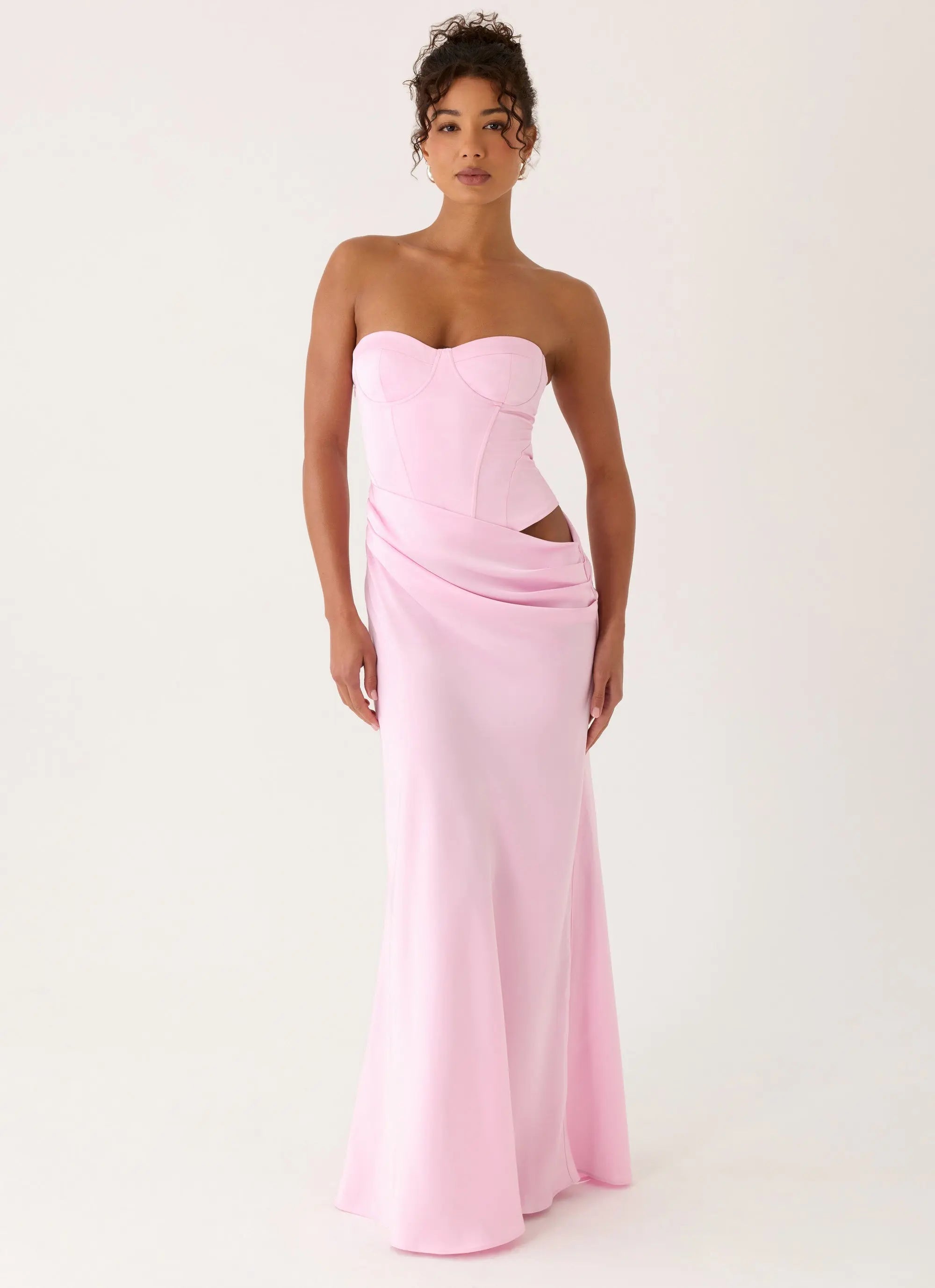 Maxi Dress with Draped Hem – Elegant Long Dress for Stunning... oaklynwear