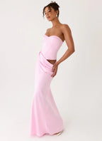 Maxi Dress with Draped Hem – Elegant Long Dress for Stunning... oaklynwear
