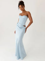 Maxi Dress with Structured Bodice – Elegant Long Dress for... oaklynwear