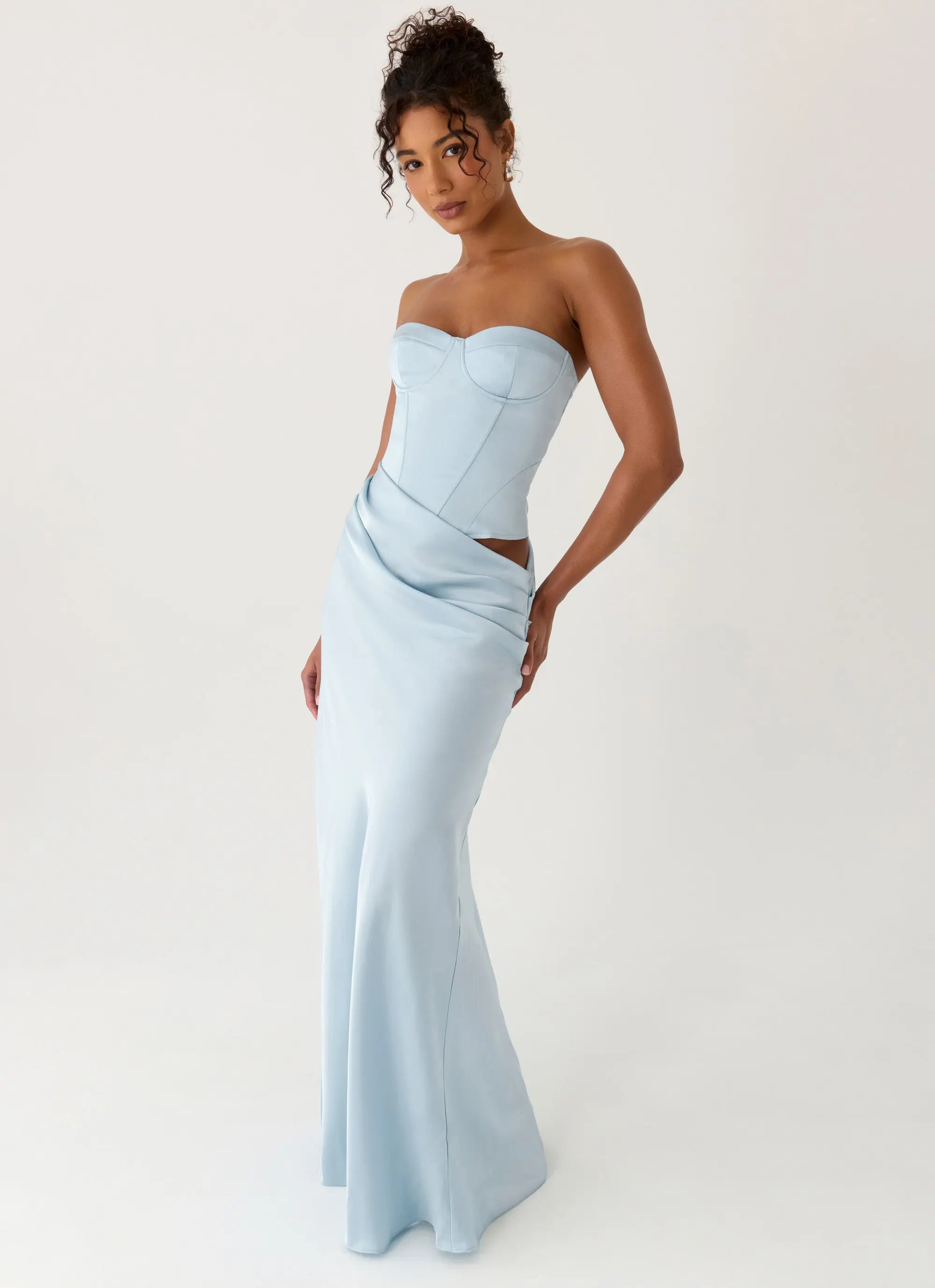 Maxi Dress with Structured Bodice – Elegant Long Dress for... oaklynwear