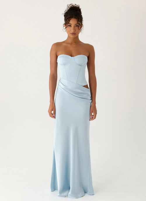 Maxi Dress with Structured Bodice – Elegant Long Dress for... oaklynwear