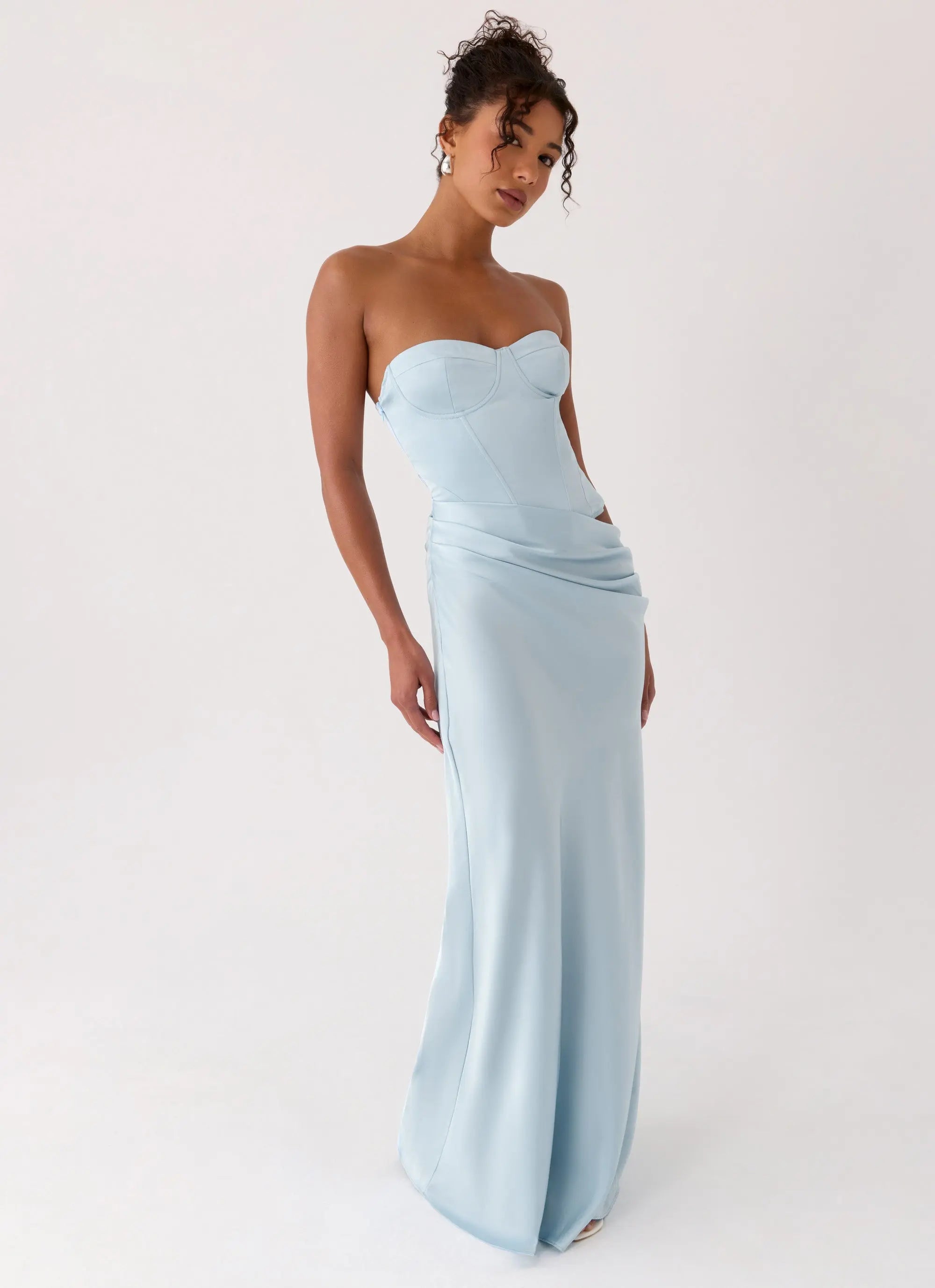 Maxi Dress with Structured Bodice – Elegant Long Dress for... oaklynwear