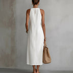 Evelin | Women's Maxi Dress with Lace Panel & Side Split | Casual Summer Style oaklynwear