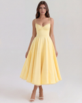 Selene | Tulle Sweetheart Corset Midi Dress oaklynwear