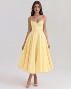 Selene | Tulle Sweetheart Corset Midi Dress oaklynwear