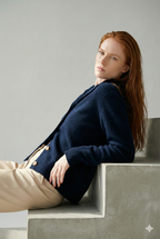 Everly | Button-Up Collared Cardigan with Statement Buttons, Cozy Winter Knit oaklynwear