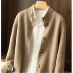 Everly | Button-Up Collared Cardigan with Statement Buttons, Cozy Winter Knit oaklynwear
