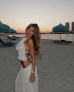 Araceli | Women's Bohemian Ruffle Summer Vacation Two-Piece Set oaklynwear