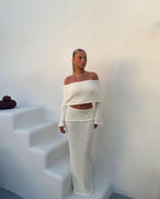 Azaria | Women's Textured Summer Vacation Two-Piece Set oaklynwear