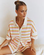 Bellatrix | Women's Striped Summer Vacation Two-Piece oaklynwear