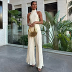 Briarlee | Asymmetric Top Wide-Leg Pants Set oaklynwear