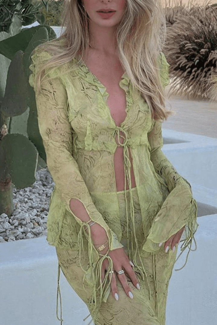 Elowyn | Flowing Maxi Cover-Up Set oaklynwear