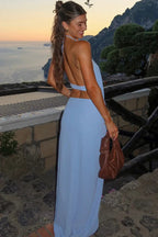 Serena | Halter Column Maxi Set oaklynwear