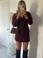 Melisa | Ribbed Knit Two-Piece Set oaklynwear
