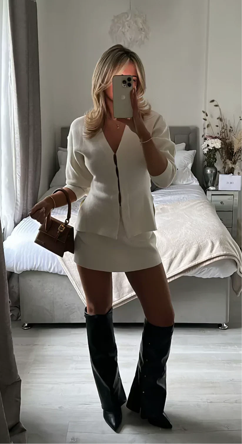 Melisa | Ribbed Knit Two-Piece Set oaklynwear