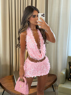 Isa | Sequin Two-Piece Mini Set oaklynwear