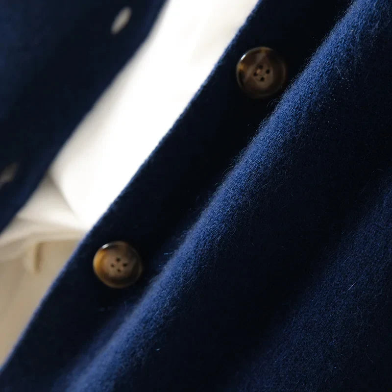 Everly | Button-Up Collared Cardigan with Statement Buttons, Cozy Winter Knit oaklynwear