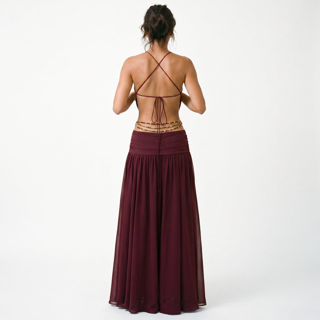 Vivienne | Women's Chiffon Evening Dress oaklynwear