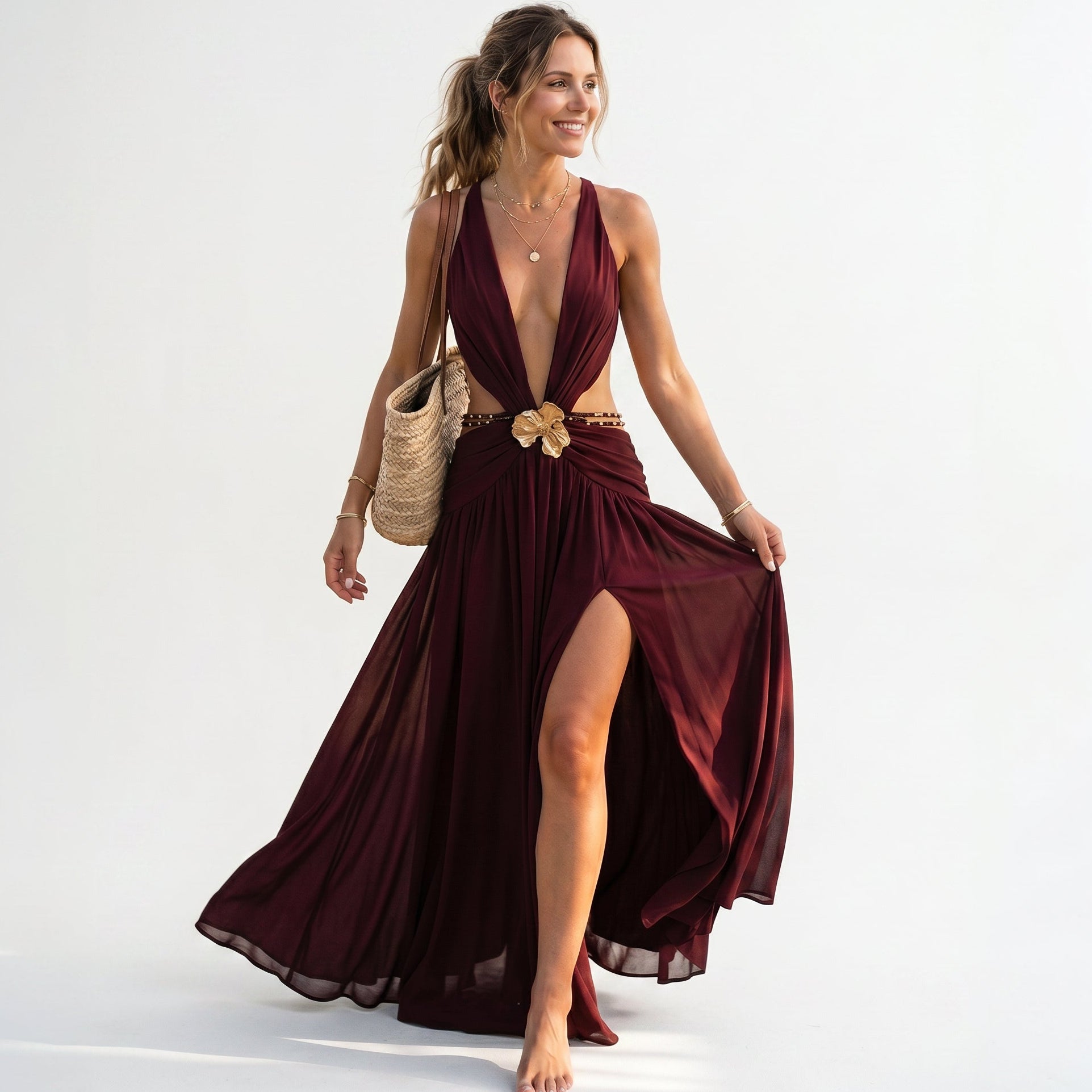 Vivienne | Women's Chiffon Evening Dress oaklynwear