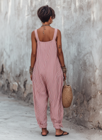 Cleo | Women's Striped Jumpsuit oaklynwear