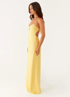 Maxi Dress with Sweetheart Neckline & Keyhole Detail – Luxurious... oaklynwear