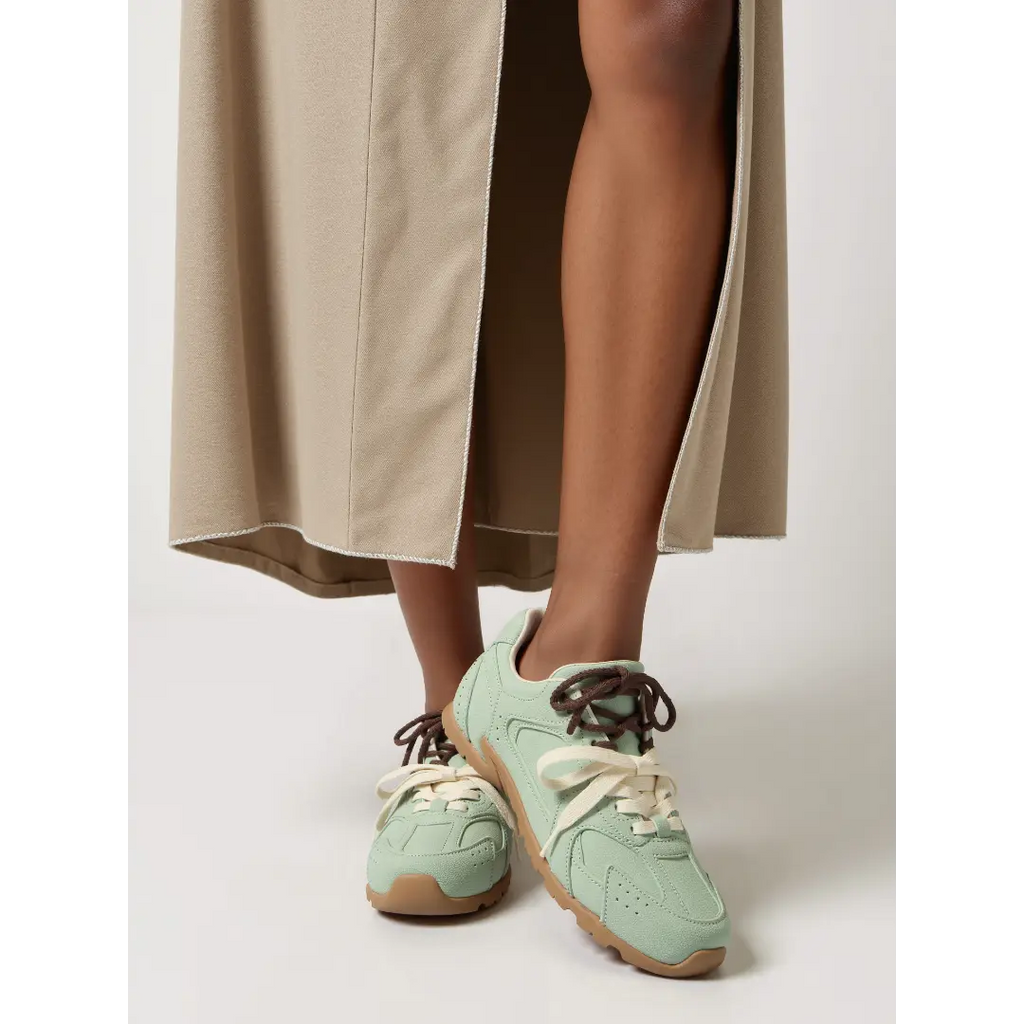 Suede™ | Women's Dual-Lace Suede Sneakers – Premium Texture & Cushioned Everyday Style oaklynwear
