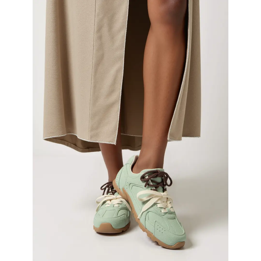 Suede™ | Women's Dual-Lace Suede Sneakers – Premium Texture & Cushioned Everyday Style oaklynwear
