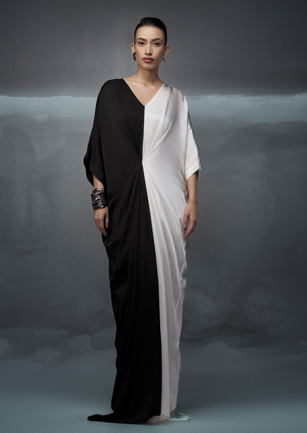 Rothko | Pinched Detail Maxi Gown oaklynwear