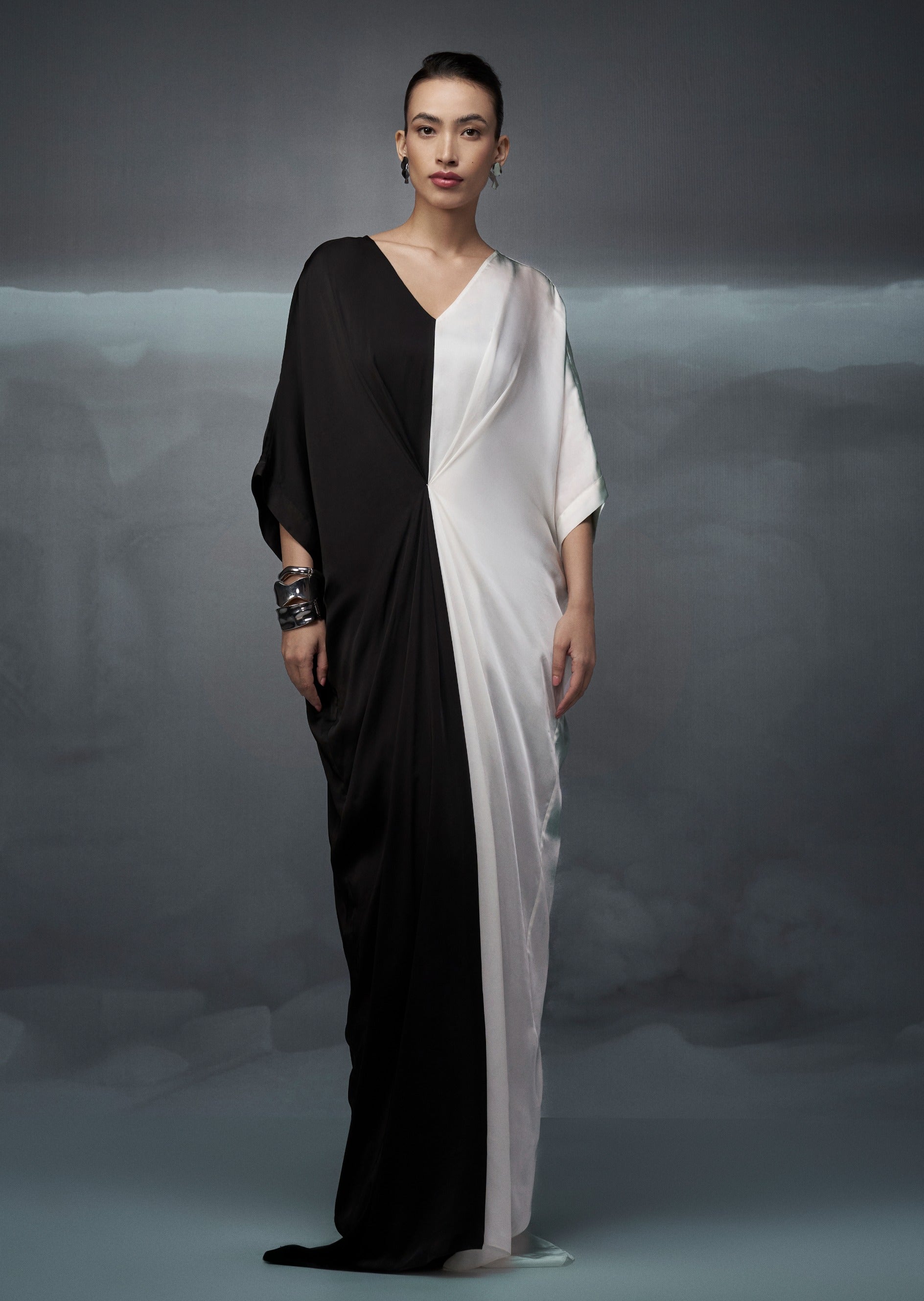 Rothko | Pinched Detail Maxi Gown oaklynwear