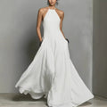 Paloma | Halter Neck Linen Maxi Dress oaklynwear