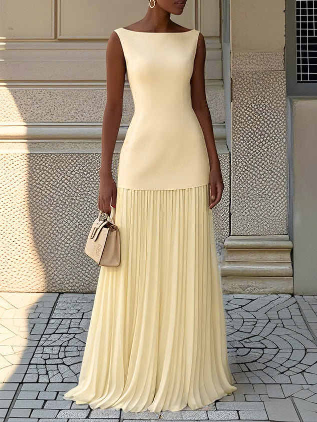 Grace | Women's Pleated Maxi Gown oaklynwear