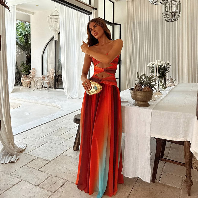 Savannah | Tie-Dye Hollow-Out Maxi Dress oaklynwear