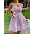Women's Polka Dot Slip Dress – Spaghetti Strap Summer Sundress –... oaklynwear