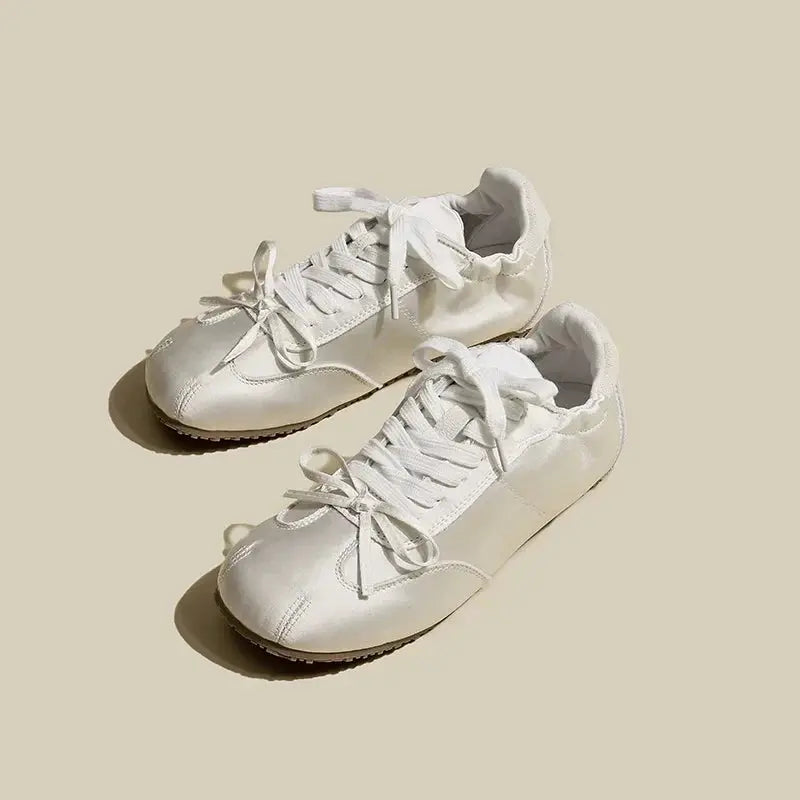 Sheen™ | Women's Satin Trainers – Elegant Finish & Lightweight Cushioned Everyday Style oaklynwear