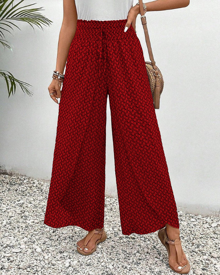 Vera | Wide-Leg Printed Trousers oaklynwear