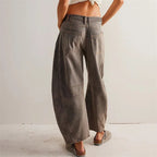 Barrel | Women's High Waist Barrel Leg Jeans Relaxed Fit Denim oaklynwear