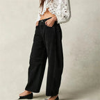 Barrel | Women's High Waist Barrel Leg Jeans Relaxed Fit Denim oaklynwear