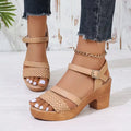 Nova | Woven Platform Sandals oaklynwear
