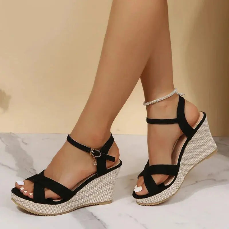 Tessa | Classic Wedge Sandals oaklynwear