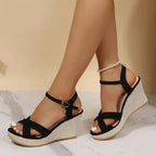 Tessa | Classic Wedge Sandals oaklynwear